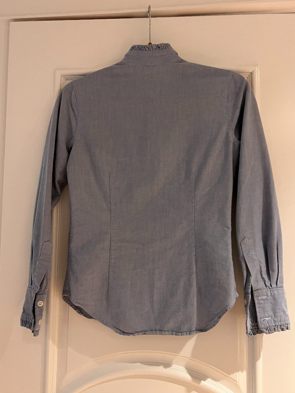 Steven Alan Ruffle Collar Shirt - Picture 3 of 7